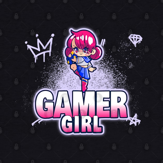 Gamer Girl Anime Otaku by PlimPlom